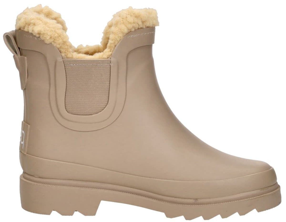 KEQ Chelsea Rainboots Fur Kinderlaarzen - Beige - Maat 33/34