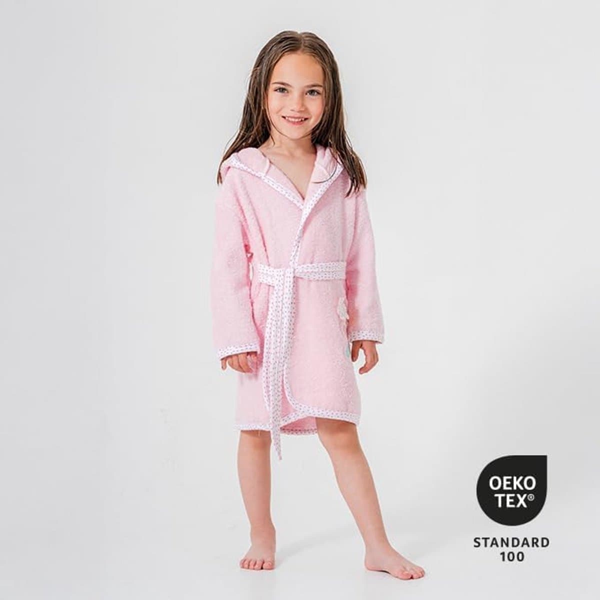 Babybadjas met schattig giraffenmotief, badjas met capuchon van 100% katoen, zacht, absorberend en huidvriendelijk, voor pasgeborenen en peuters
