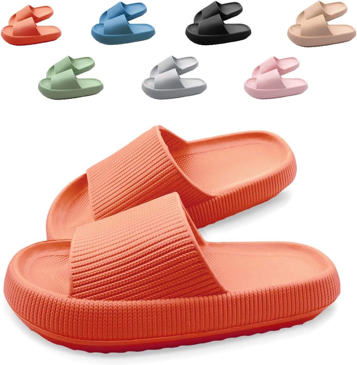 Cloudyzz Pantoffels voor dames, antislip, zachte slippers, zomer, badslippers, rubberen slippers