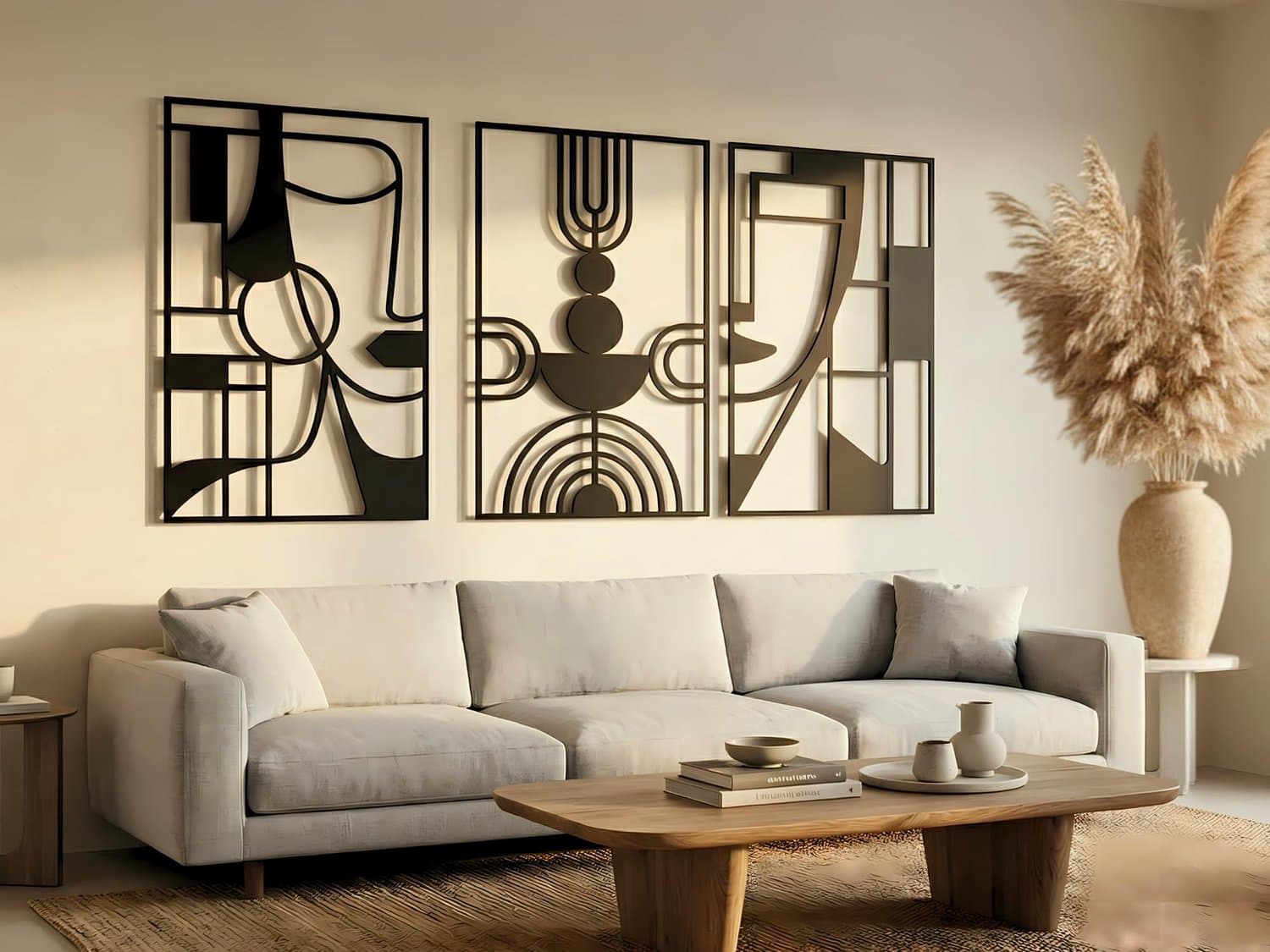 VAILLA Tropische Bladeren Wanddecoratie Hout 3D – Muurdecoratie Slaapkamer – 165 x 86 cm