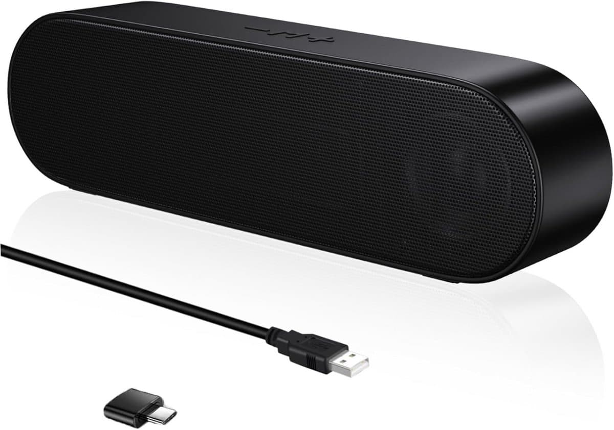 Computer Luidspreker - Mini Soundbar - Muziek Luisteren - 3D Surround Stereo - Niet gespecificeerd - Zwart