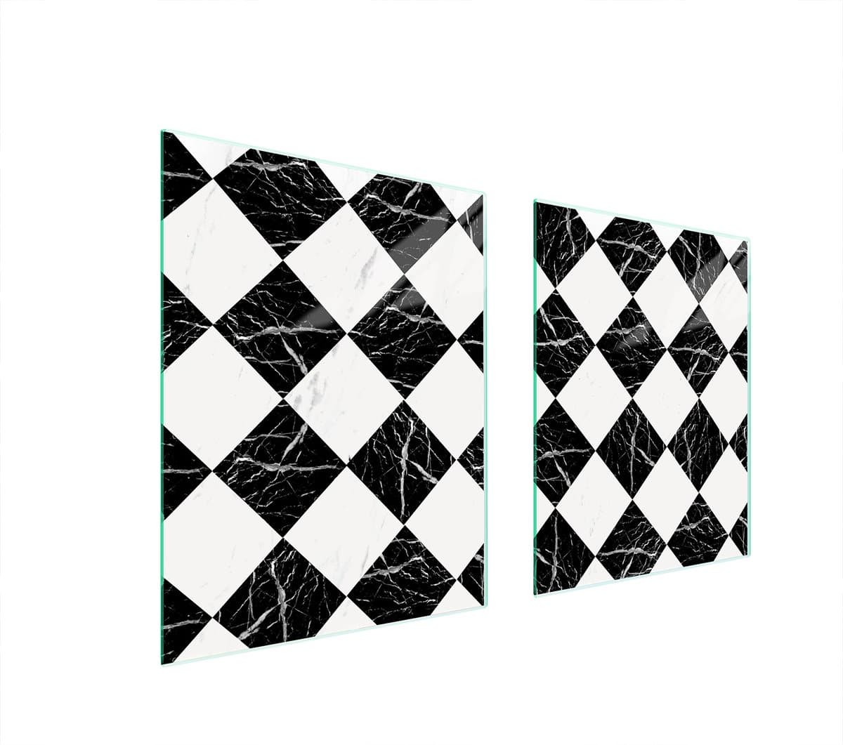 TMK ArtDeko - Serie Mosaïek - Glazen Beschermplaat voor Kookplaat - 85x52cm - Schokbestendig