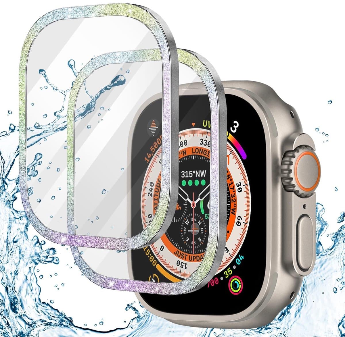 Dailygoody - Schermbeschermer - HD Glazen - Bubbelvrij - 49mm - Krasbestendig - Bescherming voor Apple Watch Ultra - Geschikt voor Apple Watch Ultra 49