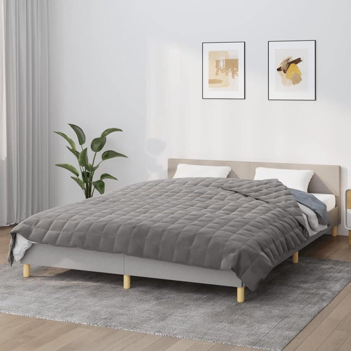 Verzwaarde Deken - Comfort Deken - Ontspannen Slapen - Hypoallergene Vulling - 200 x 220 cm - Grijs