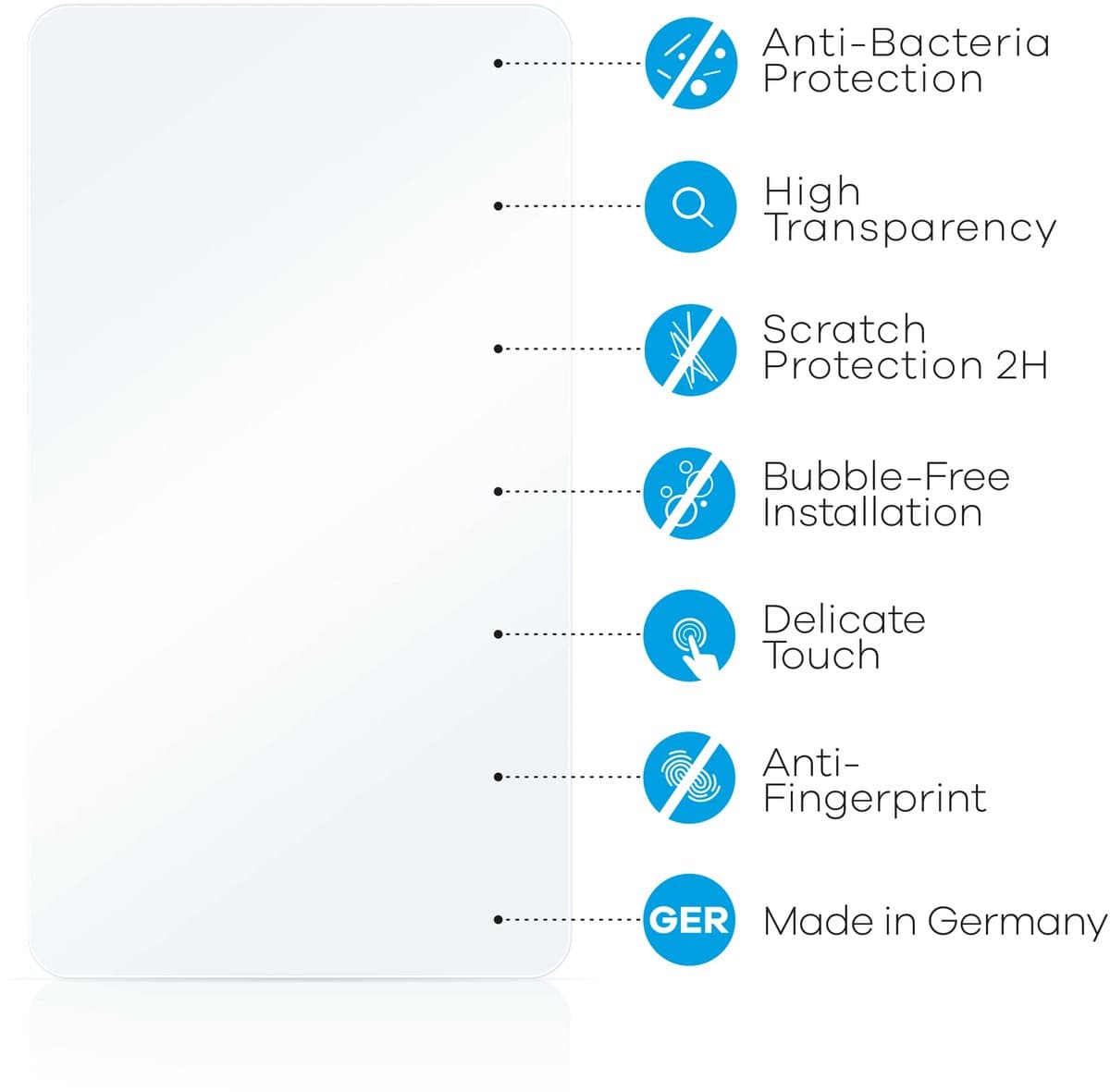 upscreen - Screenprotector voor HP Victus 15-fa2770ng - Folie Beschermfolie transparant antibacterieel