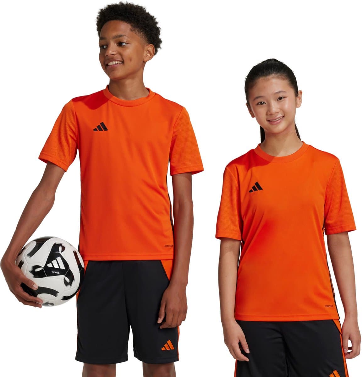 adidas T-shirt Kinderen Tabela 23 Jersey Oranje-Zwart - Maat 116cm