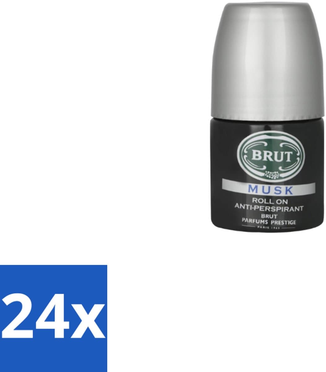 Brut – Deodorant Roller – Musk - 50 ml - Voordeelverpakking - 24 stuks