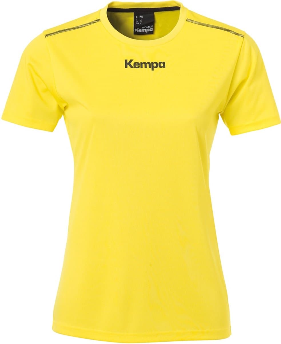 Kempa Poly Shirt Dames - geel - maat XL
