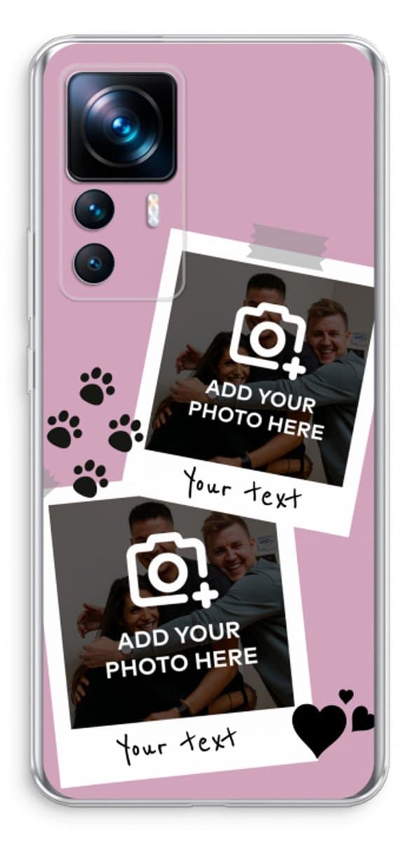 Gepersonaliseerd - Case Company® - Hoesje geschikt voor Xiaomi 12T hoesje - Polaroid N°4 - Soft Cover Telefoonhoesje - Bescherming aan alle Kanten en Schermrand