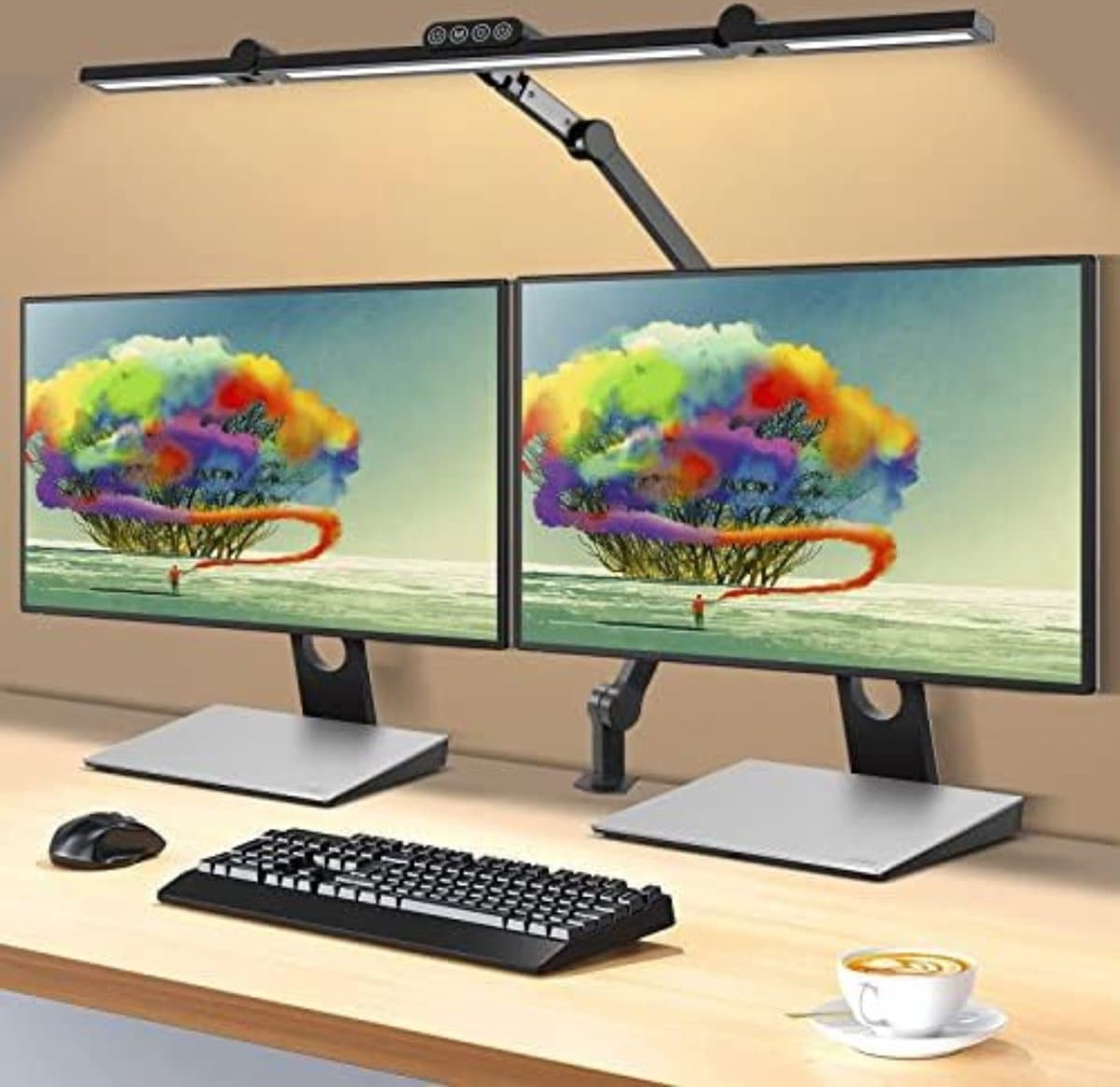 Velox Monitor lamp - Monitorlamp - 24W - Zwart