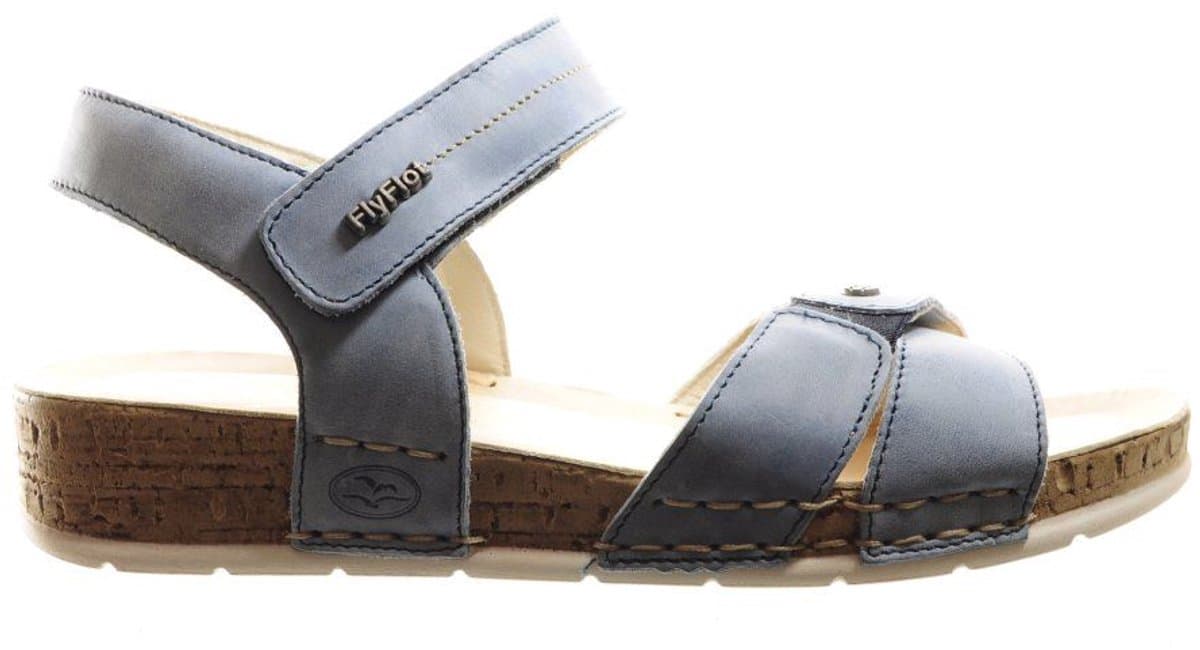Blauwe Lederen Comfortabele Sandaal maat 42