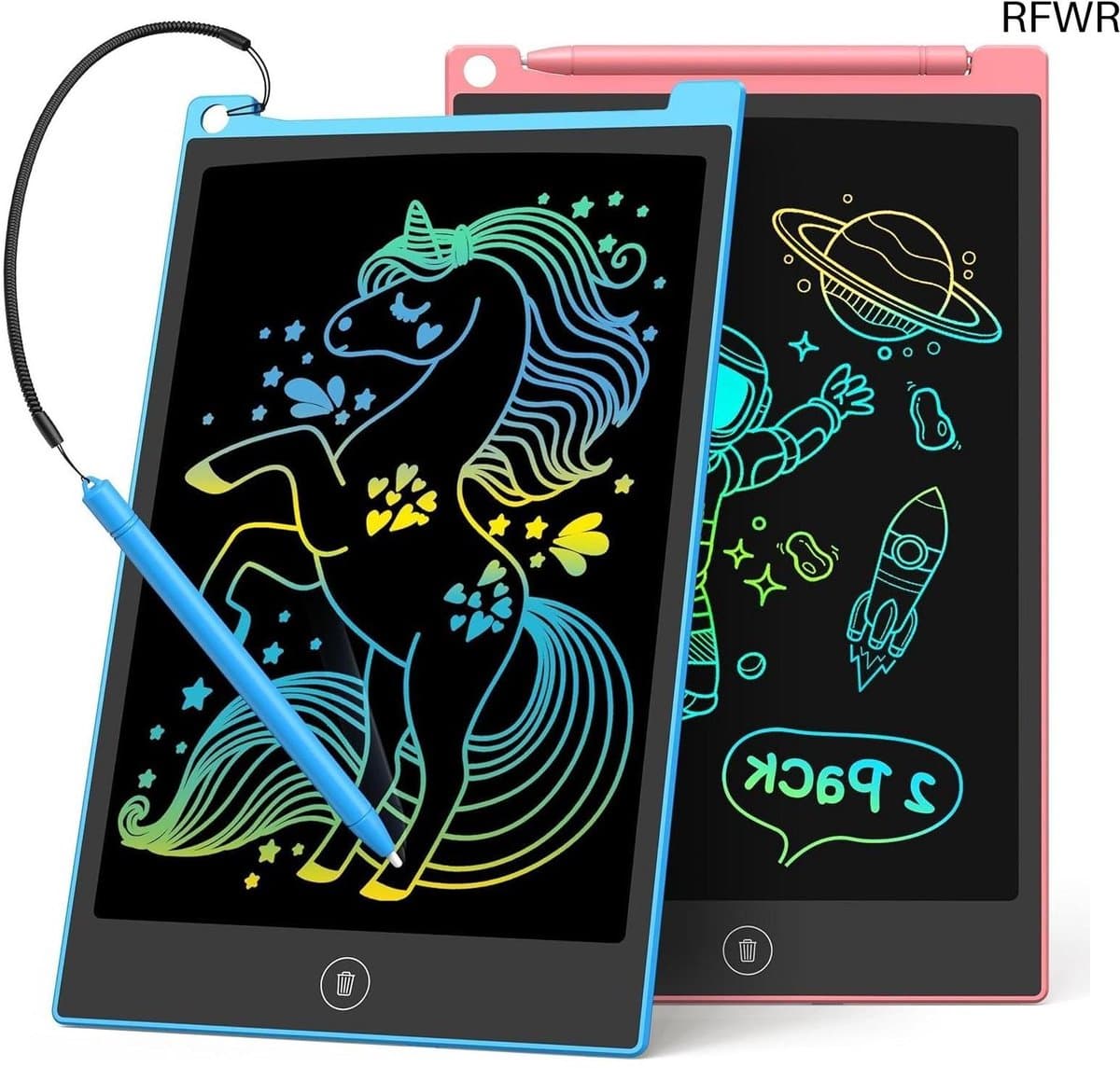 RFWR® 10 Inch LCD Schrijftablet voor Kinderen - Kleurrijk Doodle Board en Elektronische Tekentablet voor Creatieve Spelletjes
