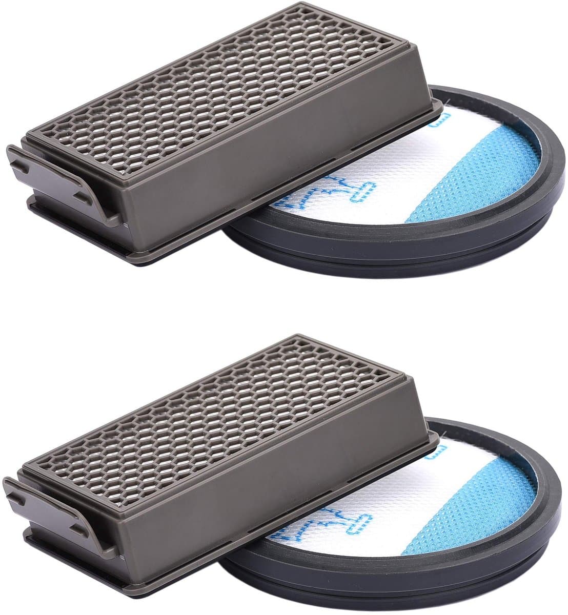 Dailygoods- HEPA Filters 2 Stuks Kit - Stofzuigerfilter Rowenta/Moulinex/Tefal - Compact Power Cyclonic - Schuimfilters - Compatibel met OEM ZR005901 - Stofzuigerfilters