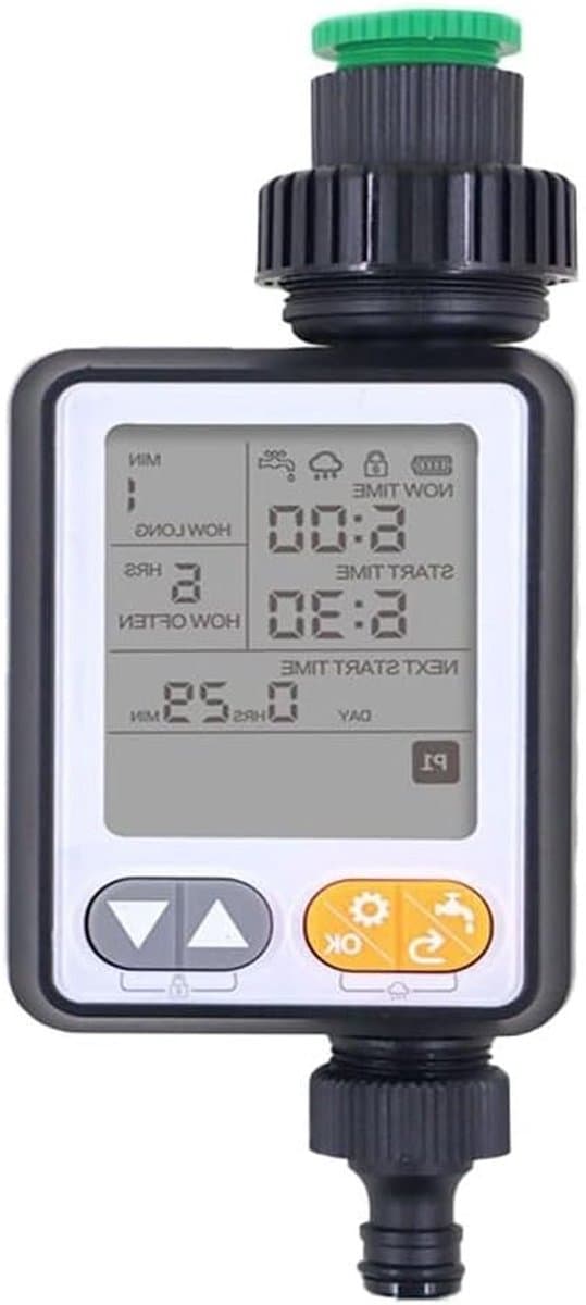 Automatische Sprinkler Timer - Irrigatie Controller - Tuin Bewateren - 10 Bewateringsprogramma's - IPX5 Waterdicht - Zwart