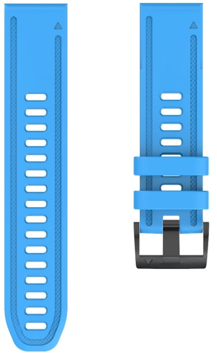 Voor Garmin Fenix 6S Quick Release siliconen band (hemelsblauw)
