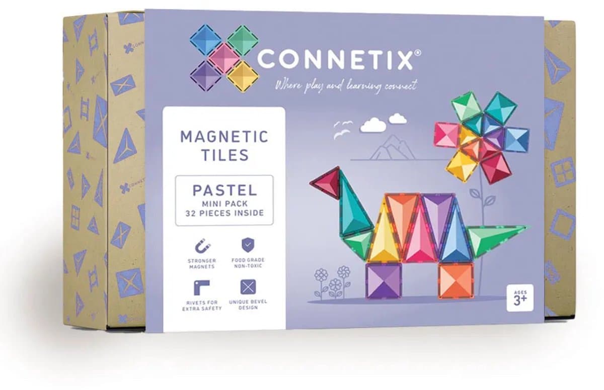 Connetix - Pastel Mini Pack 32 Stuks - (CT-P-00032-MI)
