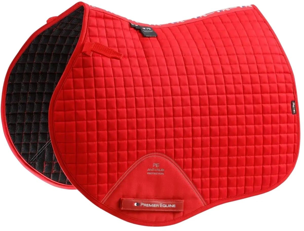 Zadeldek voor paarden in effen katoen Premier Equine Close Contact GP