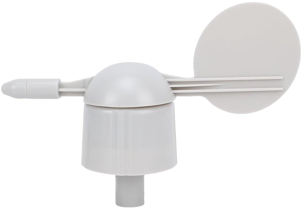 Windrichtingsensor - Windmeter Weerstation - Weer Monitoren - ABS Materiaal - 20 x 13 x 6 cm - Wit