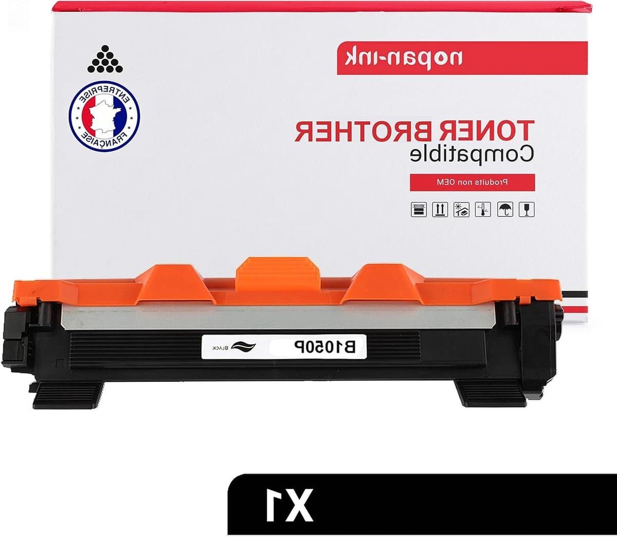 Toner Zwart - Cartridge BK-TN-1030 - Printer Onderhoud - Compatibel met Brother - 1000 pagina's - Zwart