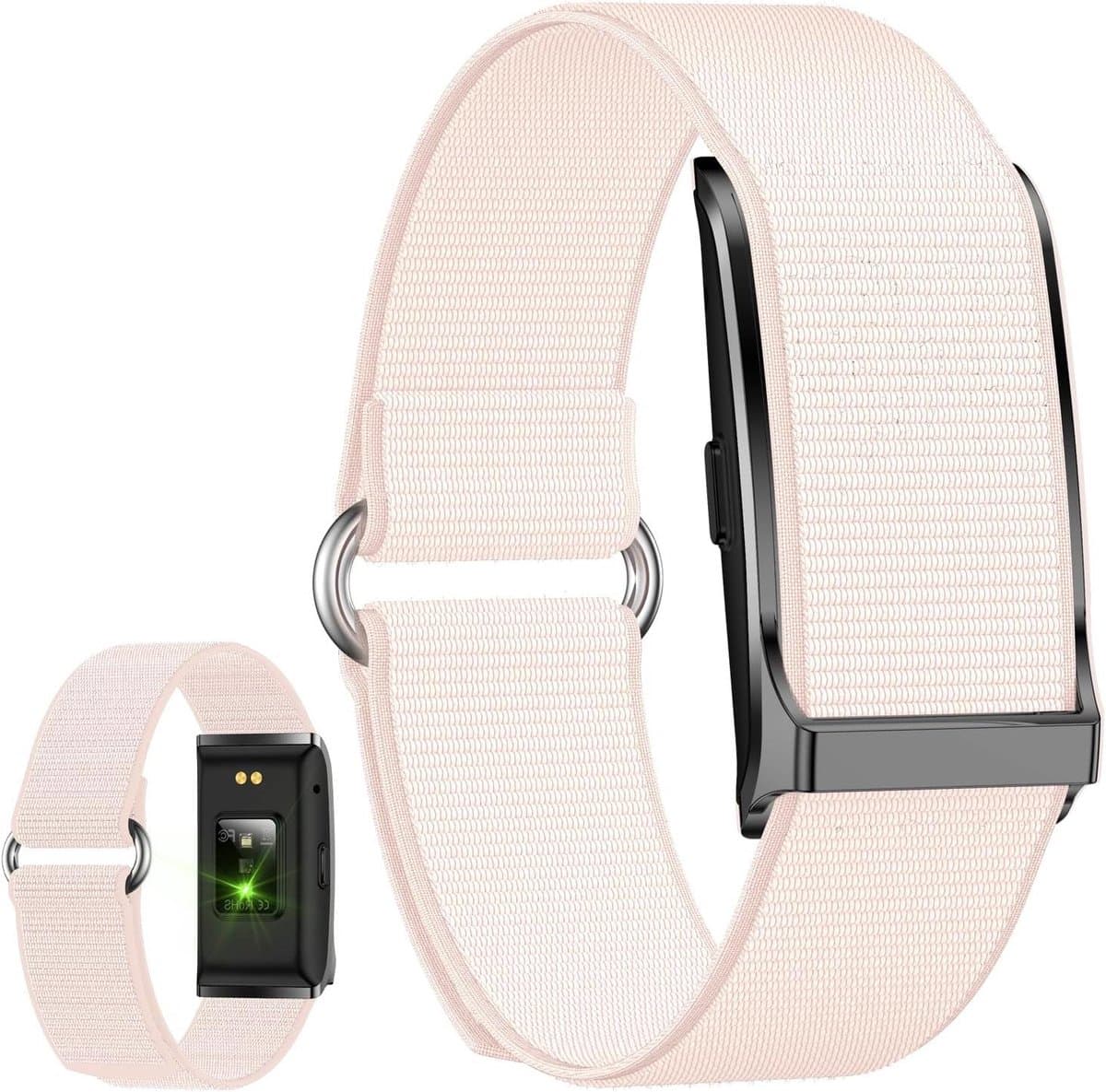 Slimme Armband - Fitness Tracker - Gezondheid Monitoren - 10m Waterdicht - 40 Dagen Standby - Roze