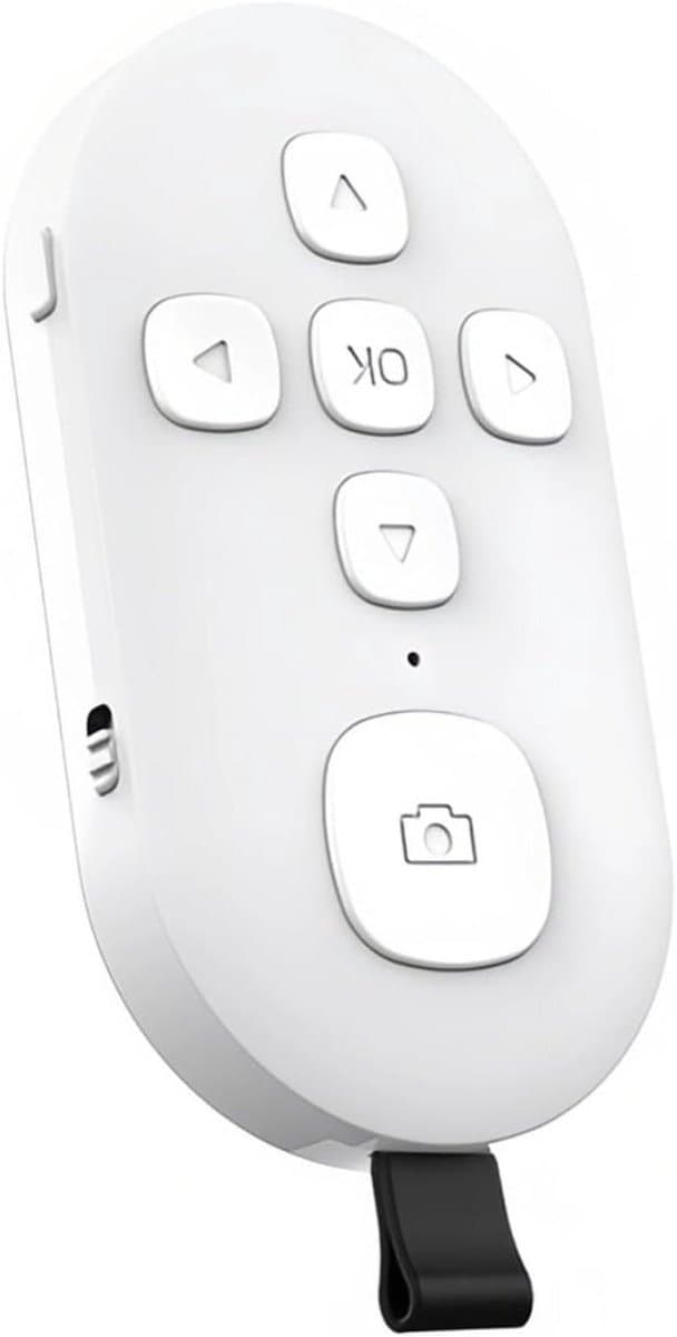 Afstandsbediening TikTok Page Turner Scrolling Ring Clicker voor Nieuwe Camera Video-opname Sluiter Selfie-knop Oplaadbare vingerafstandsbediening voor (WIT) - Bluetooth
