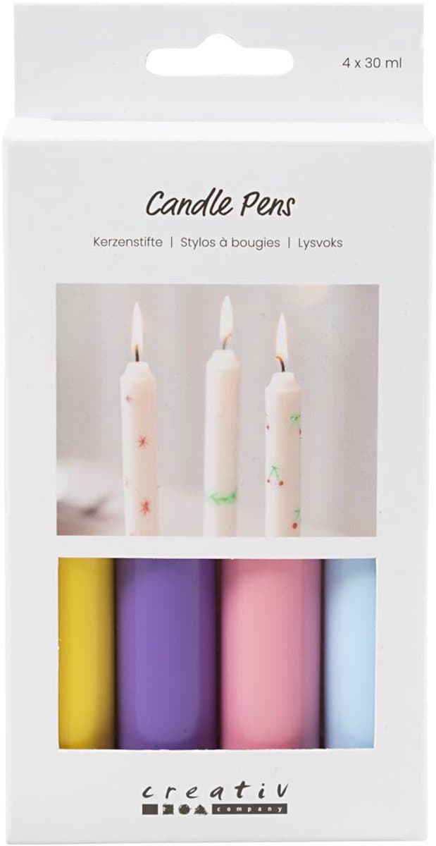 CC Kaarsenstiften Set 4x30 ml Pastelkleuren