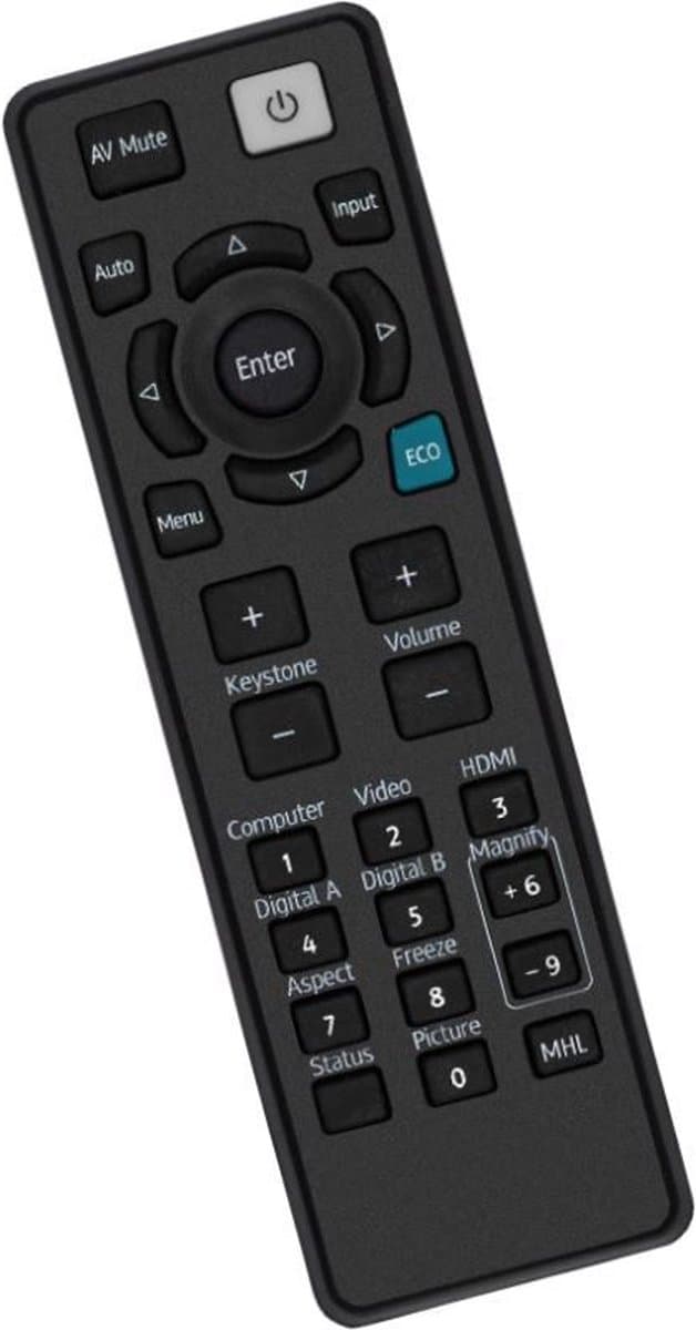 Afstandsbediening geschikt voor de RICOH PJ KW3660 beamer, vervangt 45.76U01G001 / Y0AS6022
