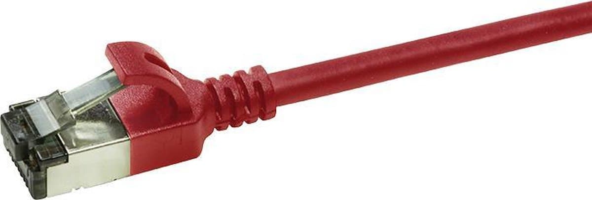 CAT6a U/FTP Ultraflex, 100% koper, rood, 1M - Netwerkkabel - Computerkabel - Kabel