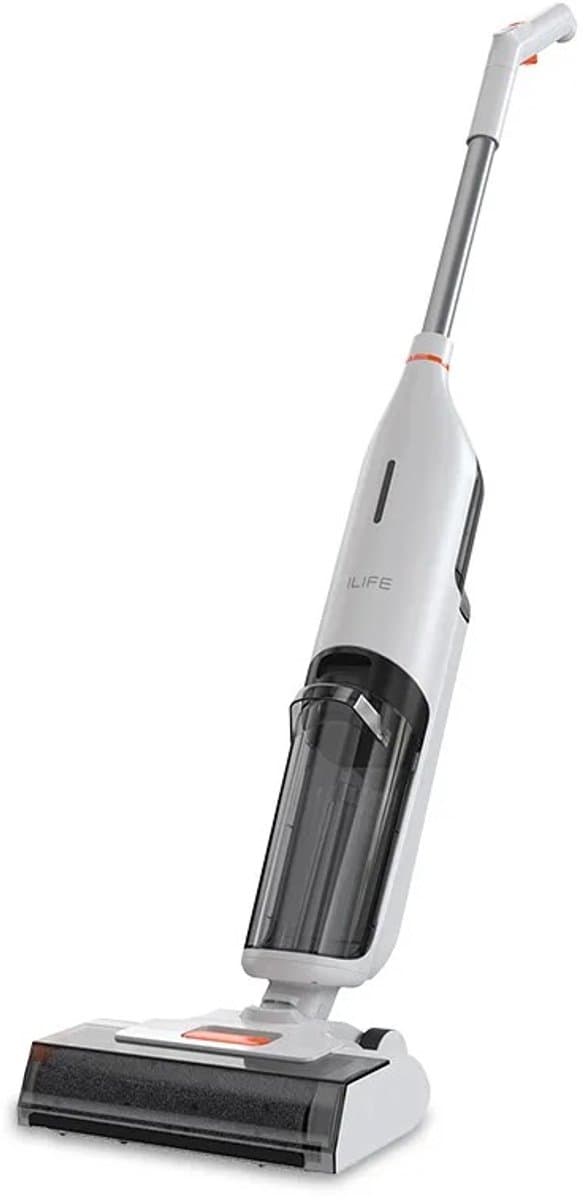 ILife - W90 - Handstofzuiger met Steel - 150W - 3 in 1 - 700 ml Watertank - Elektrische Bezem - Automatische Stofsensor - Afneembare Kruimelzuiger - Wit