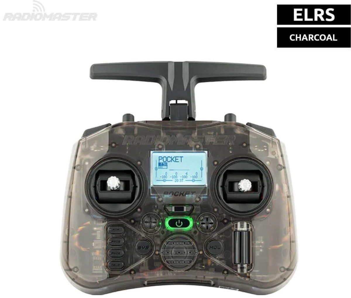 RadioMaster Pocket ELRS – Compacte RC Controller – EdgeTX Firmware – Hall Gimbals – Charcoal