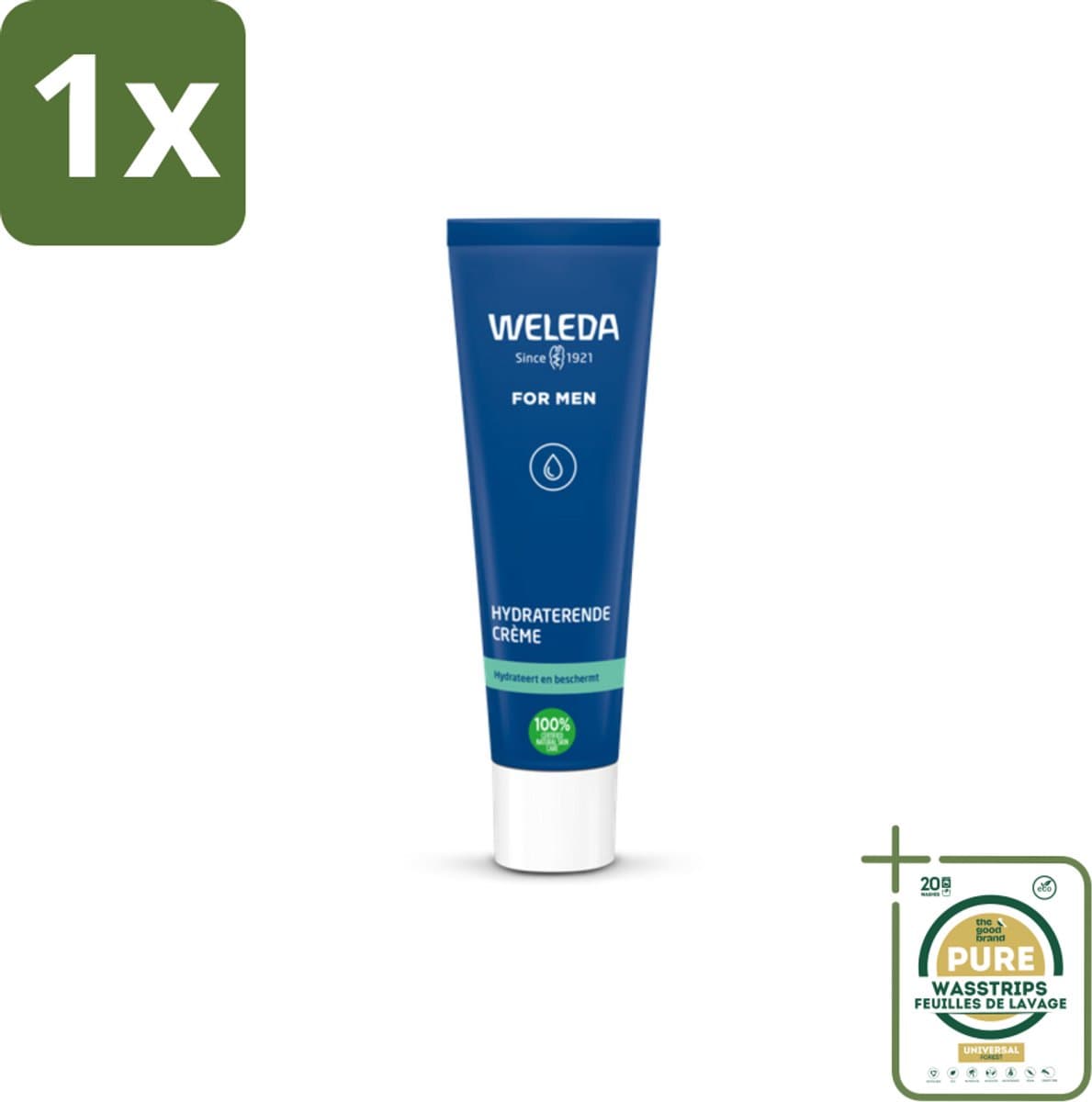 1 x WELEDA - Hydraterende crème - Men - 30 ml- Hydraterende Crème Voor Mannen - Crème Voor Droge Huid - Natuurlijke Crème - Biologische Crème - Crème Voor Mannen