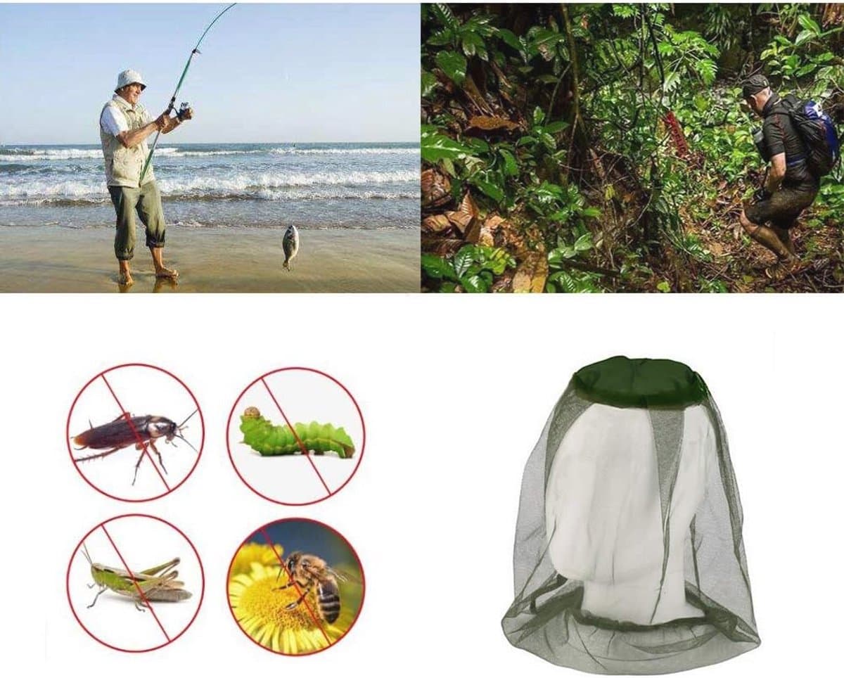 4 Pack Insect Hoofd Netto - Bescherming tegen Muggen en Insecten