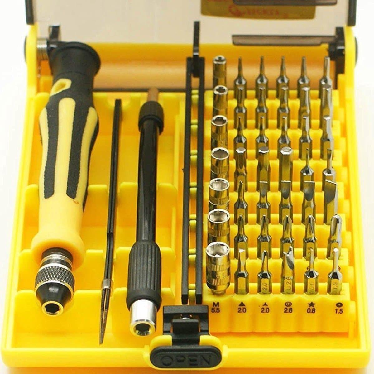 MMOBIEL Jackly 6089B - Precisie Reparatieset - 45-delig - inclusief Flexibel Verlengstuk