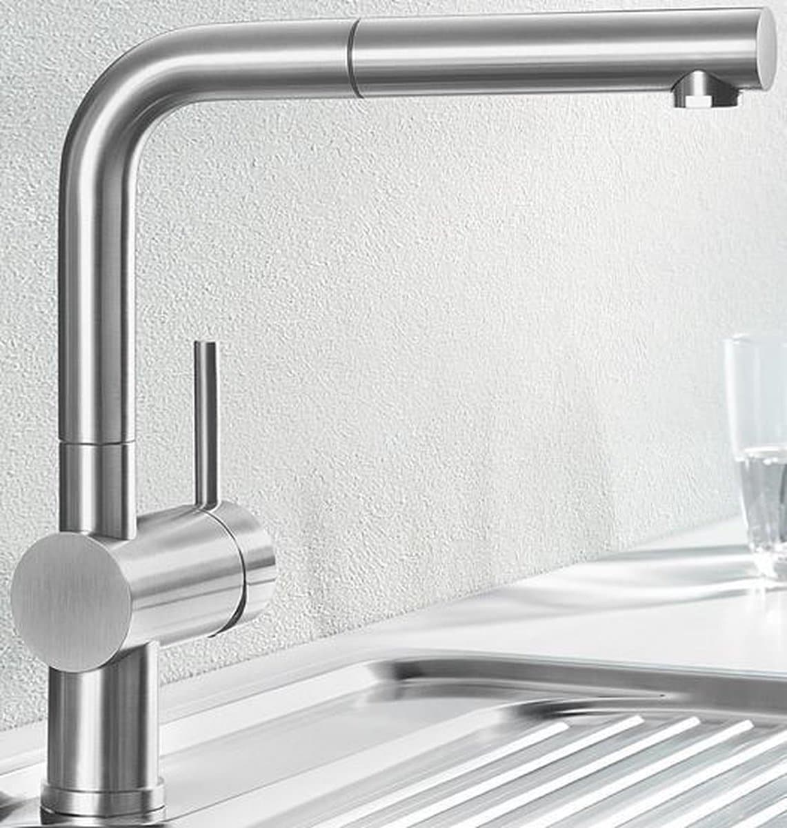 Keukenkraan Blanco Linus S 517184 Rvs geborsteld