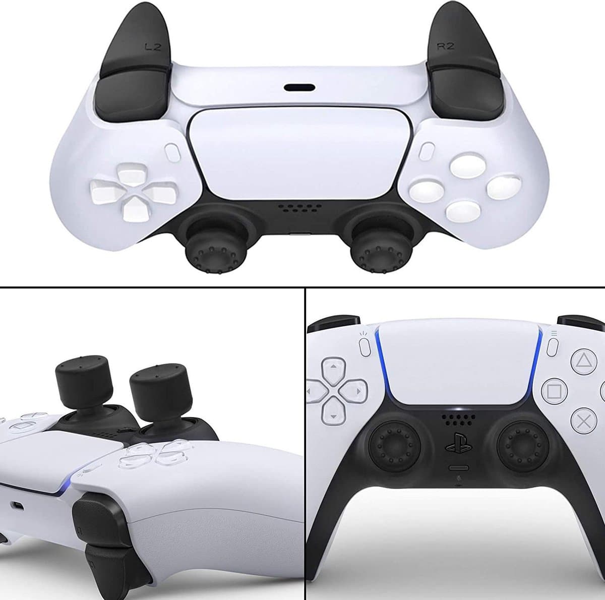 Playstation 5 complete verstelbare siliconen thumb grip en handvat grip set
