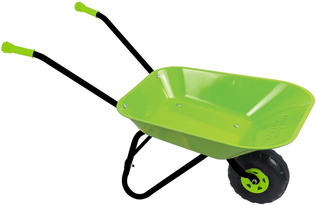 Metalen kinderkruiwagen lichtgroen