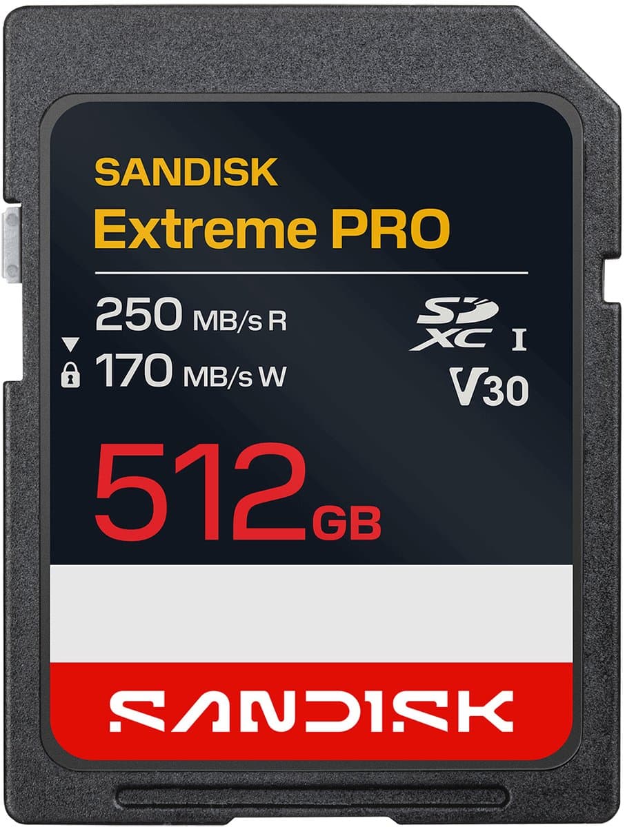 SANDISK Extreme PRO SDXC 512GB 170MB/s