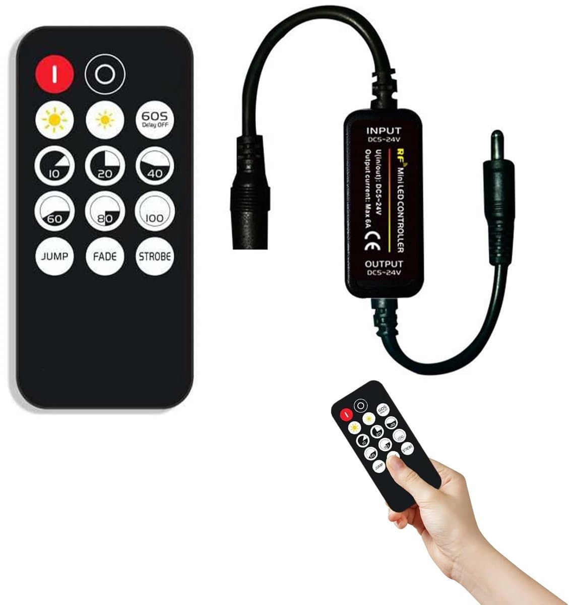 RF-dimmer controller 14 toetsen voor monochrome LED-verlichting