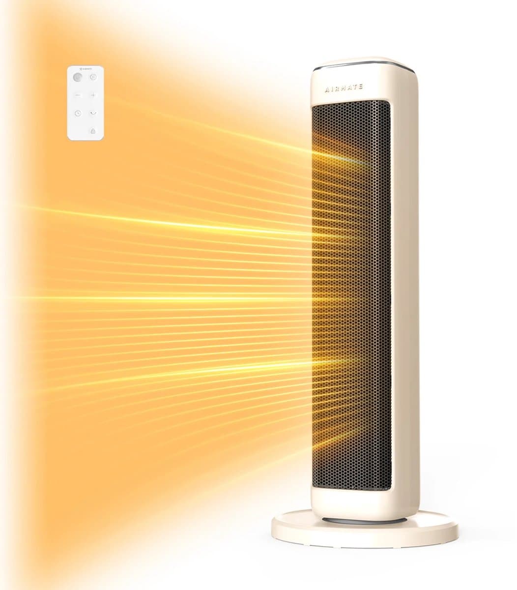 MIAAD Ruimteverwarmer – Space Heater – Elektrische Verwarming – Snelle & Energiezuinige Warmte – Compact en Draagbaar Design