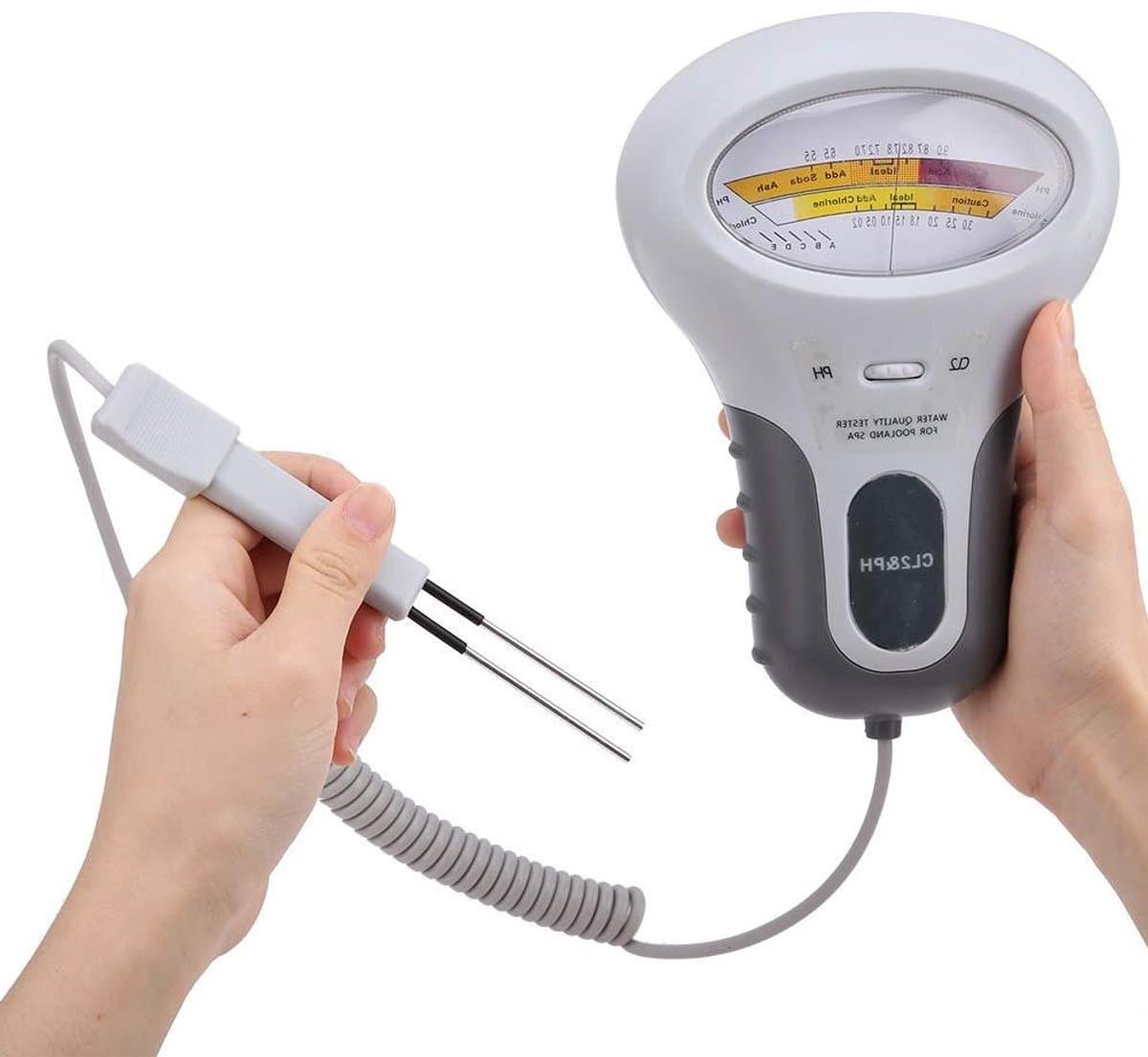 Allecto- Digitale Waterkwaliteit Meetmonitor - Zwembaden - 2-in-1 Watertester - pH en Chloor - pH-meter - Geschikt voor Zwembaden - Blauw - Meetmonitor voor Waterkwaliteit in Zwembaden