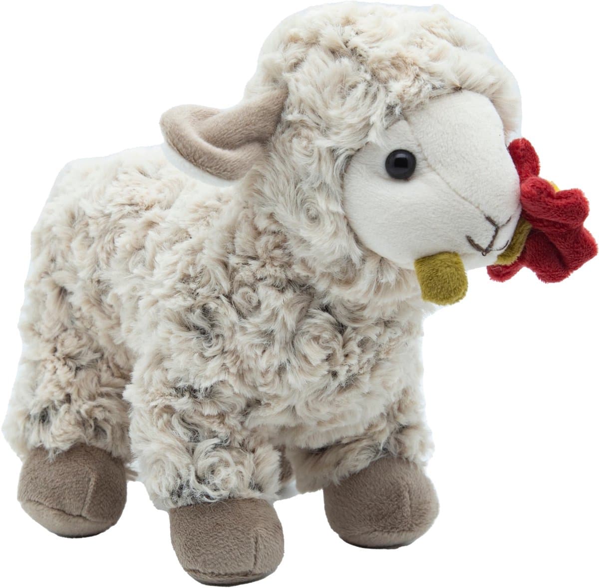 Cute since 1999 - Knuffel Lammetje - Staande Lammetje speelgoed met Bloem - Baby knuffel - 15cm