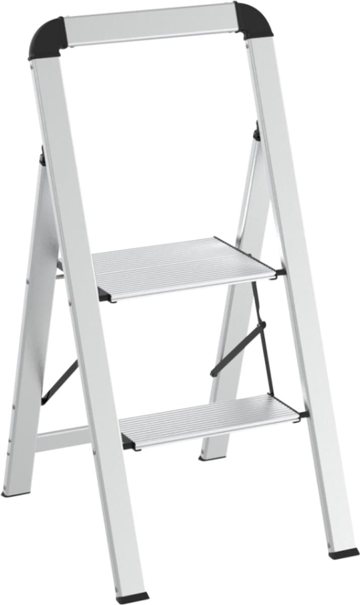 Escalo - Trapladder - Ultraslim - Aluminium - Inklapbaar - 2 treden