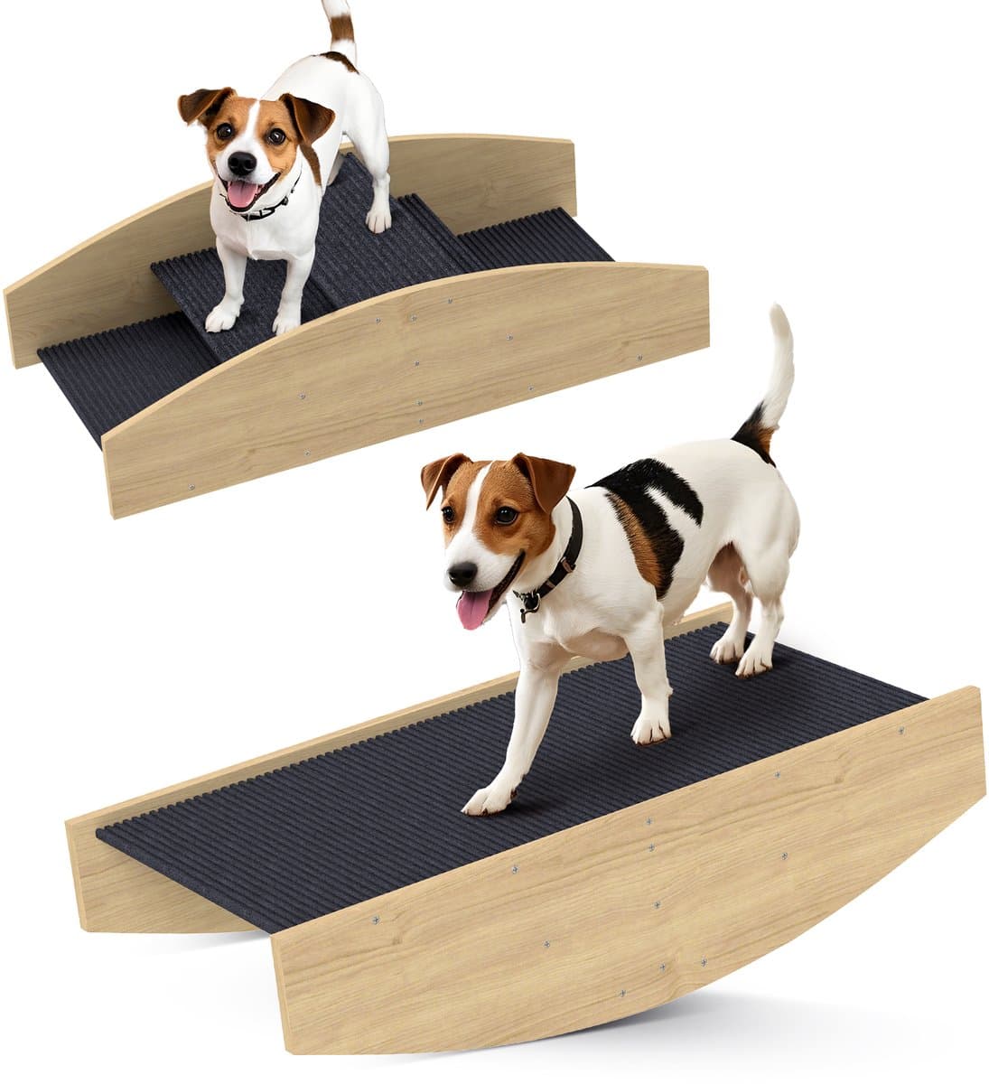 PawHut 2-in-1 hondenschommel - houten agility - voor honden <15 kg