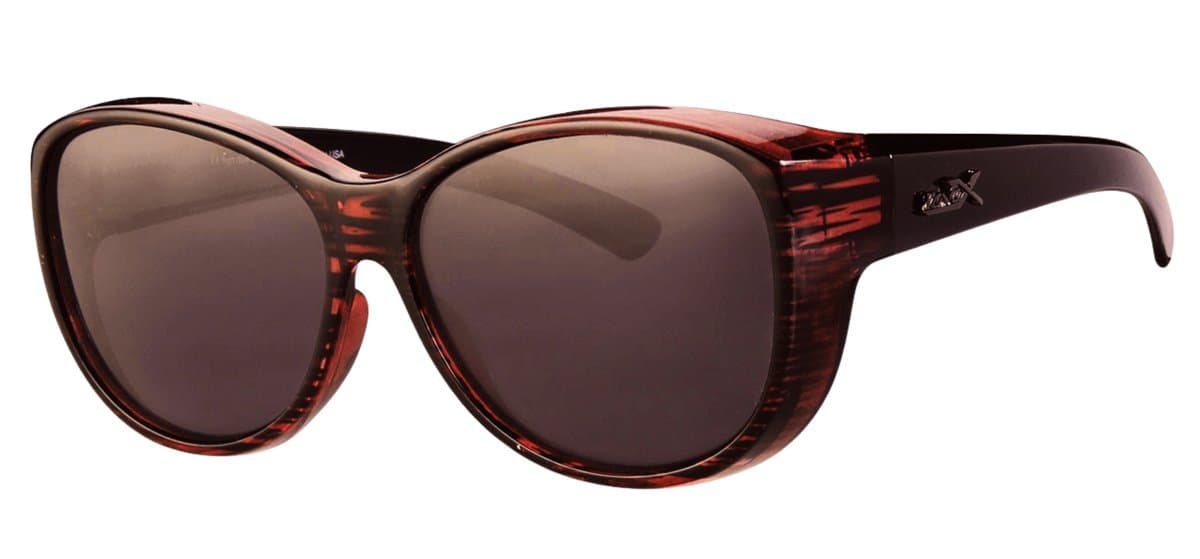 Polariserende Overzetzonnebril Ruby Red Jungle Lady Elegante Vrouwelijke Gepolariseerde Zonnebril
