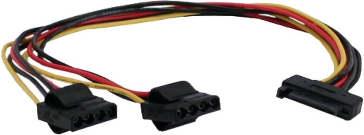 SATA (m) - 2x Molex (v) splitter - 0,30 meter