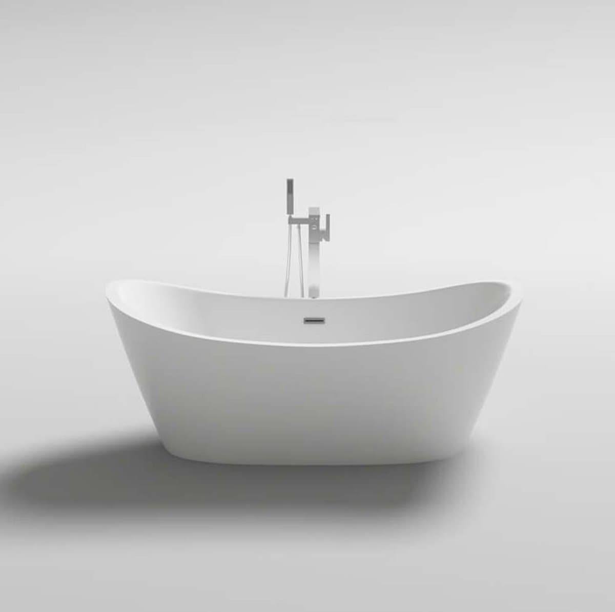 Vrijstaand Whirlpool Bubbel Bad Cleopatra 180X90CM. Kant En Klaar VRIJSTAAND BAD Met WHIRLPOOL & BUBBELBAD Functie. Uniek Model. Wit. IJzersterk en Lichtgewicht. Vrijstaand Whirlpoolbad 180X90