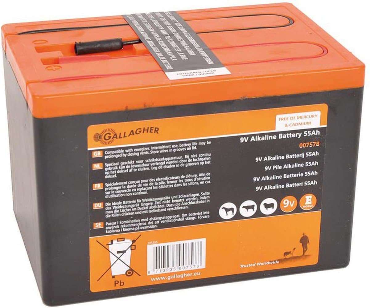 Gallagher Powerpack batterij (9V, 55Ah)