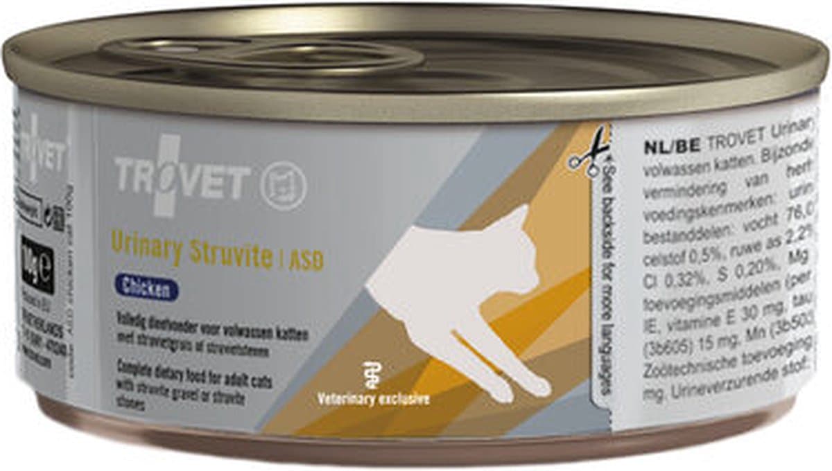 TROVET Urinary Struvite ASD (Chicken) Kat - 1 x 100 gram