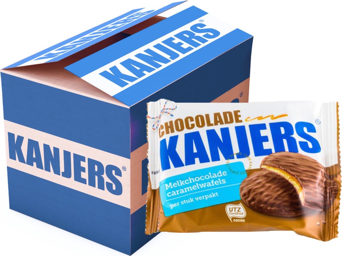 Koeken Kanjers mini chocoladewafels 13gr 120 stuks