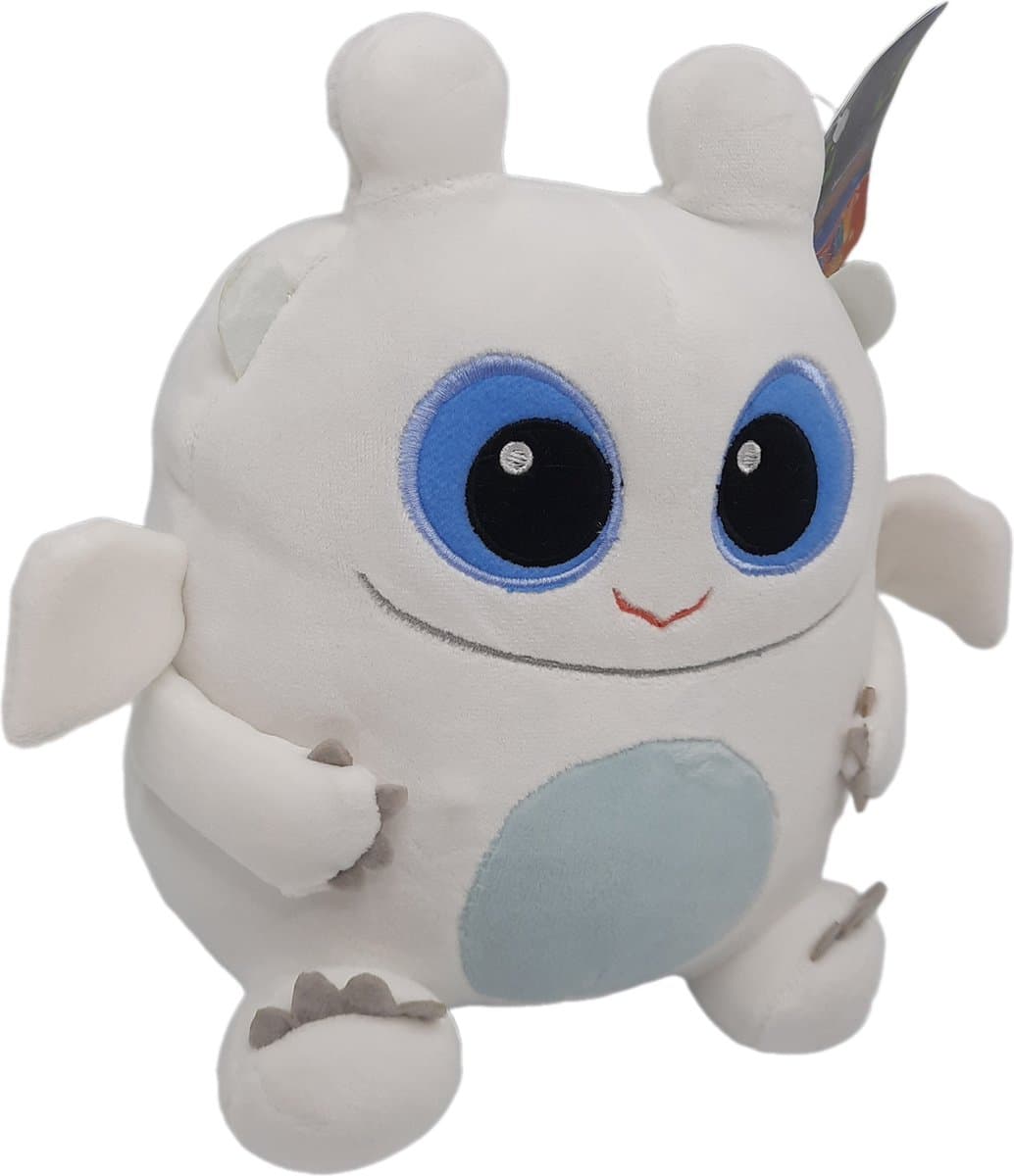 How to train your Dragon / Hoe tem je een Draak - Squishy Knuffel - Light Fury - Wit - Speelgoed (20 cm)